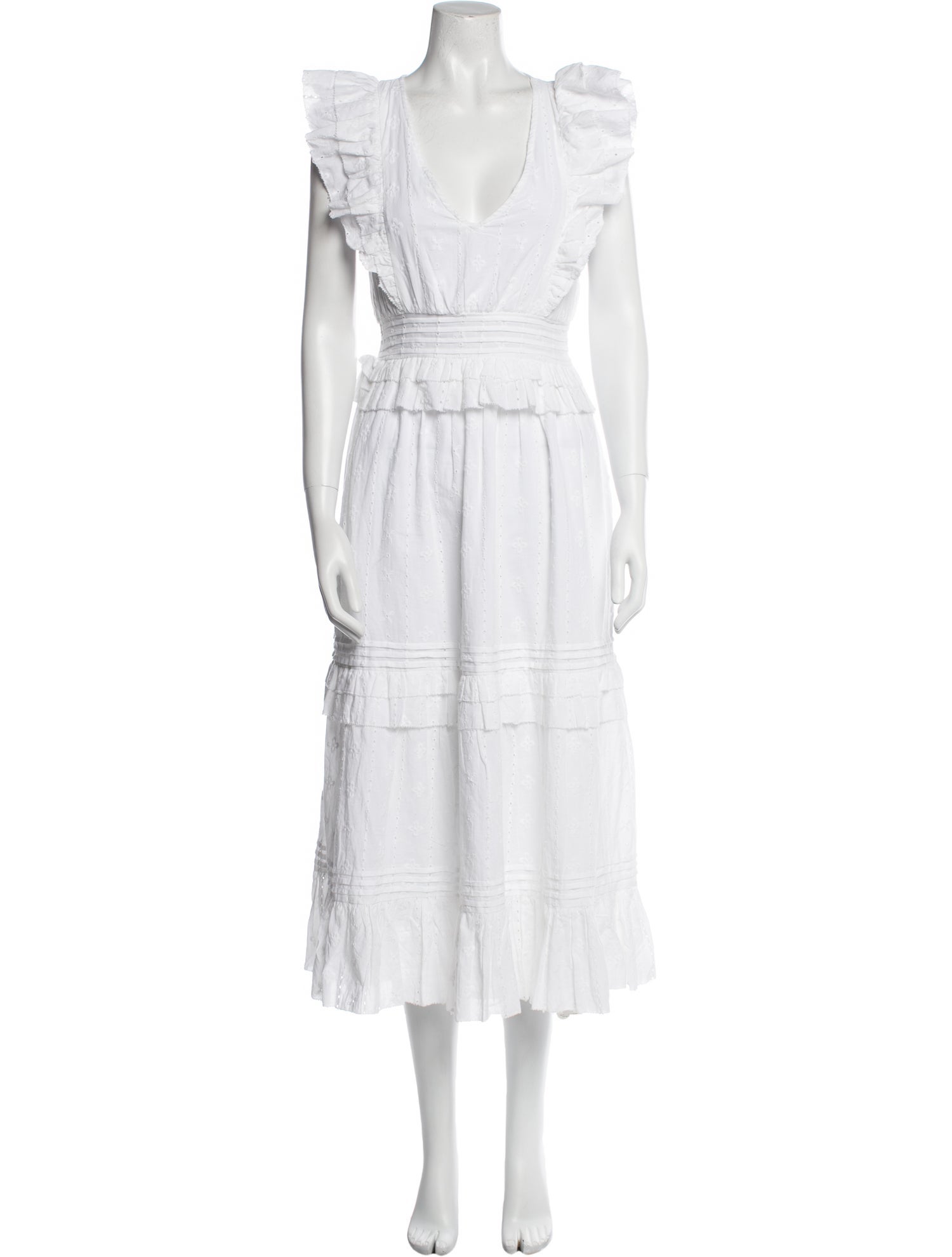 Cleobella V-Neck Midi Length Dress