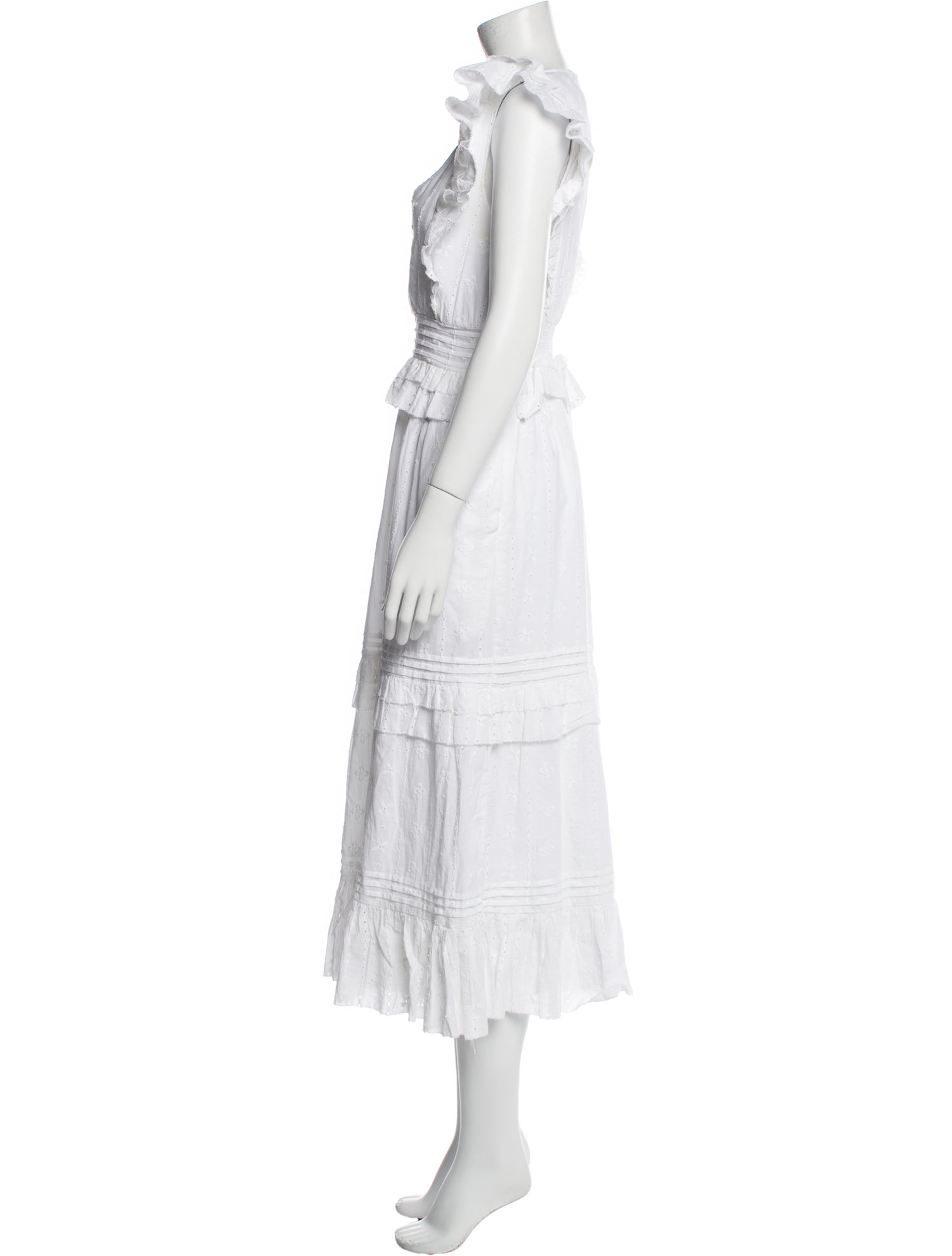 Cleobella V-Neck Midi Length Dress