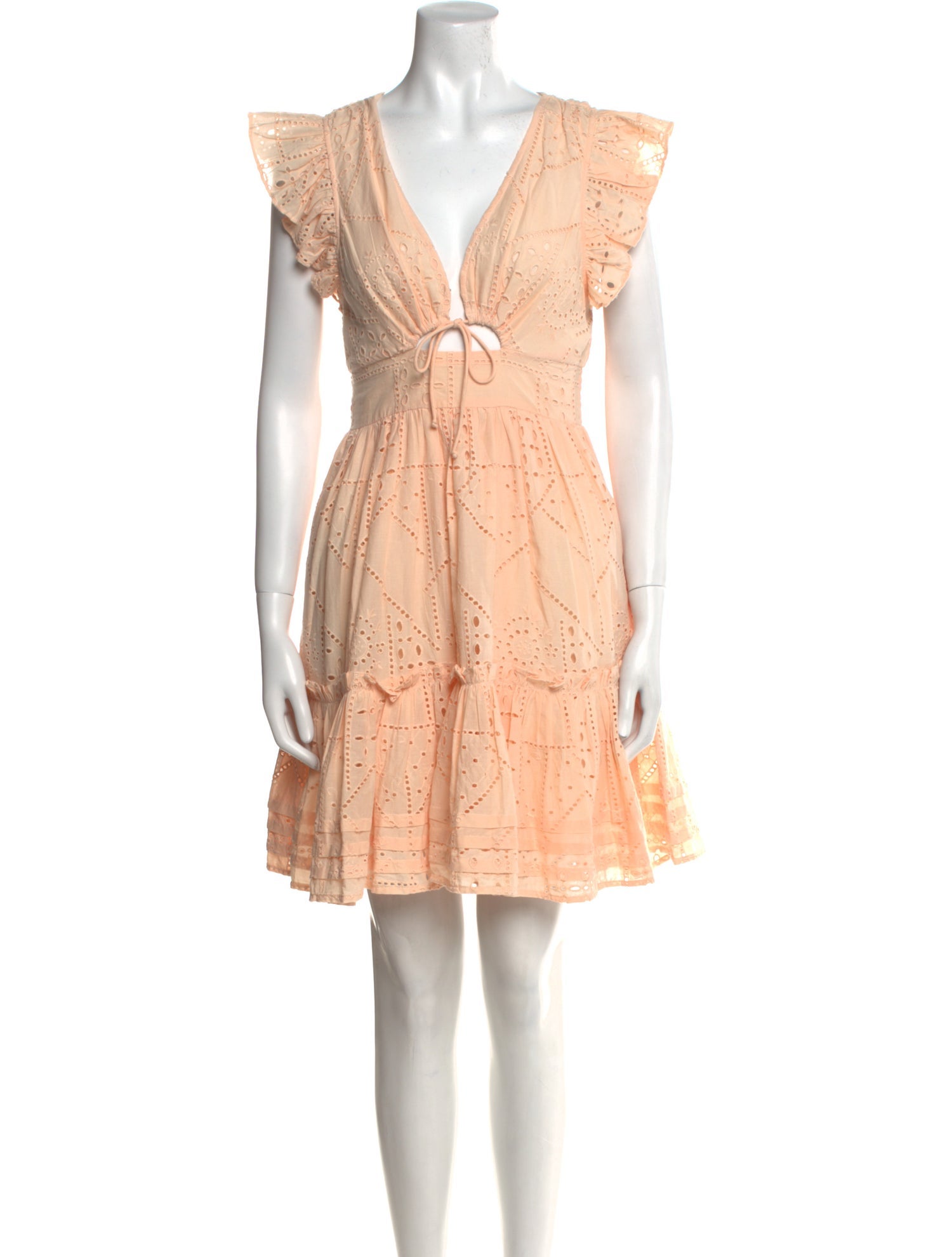 Cleobella V-Neck Mini Dress