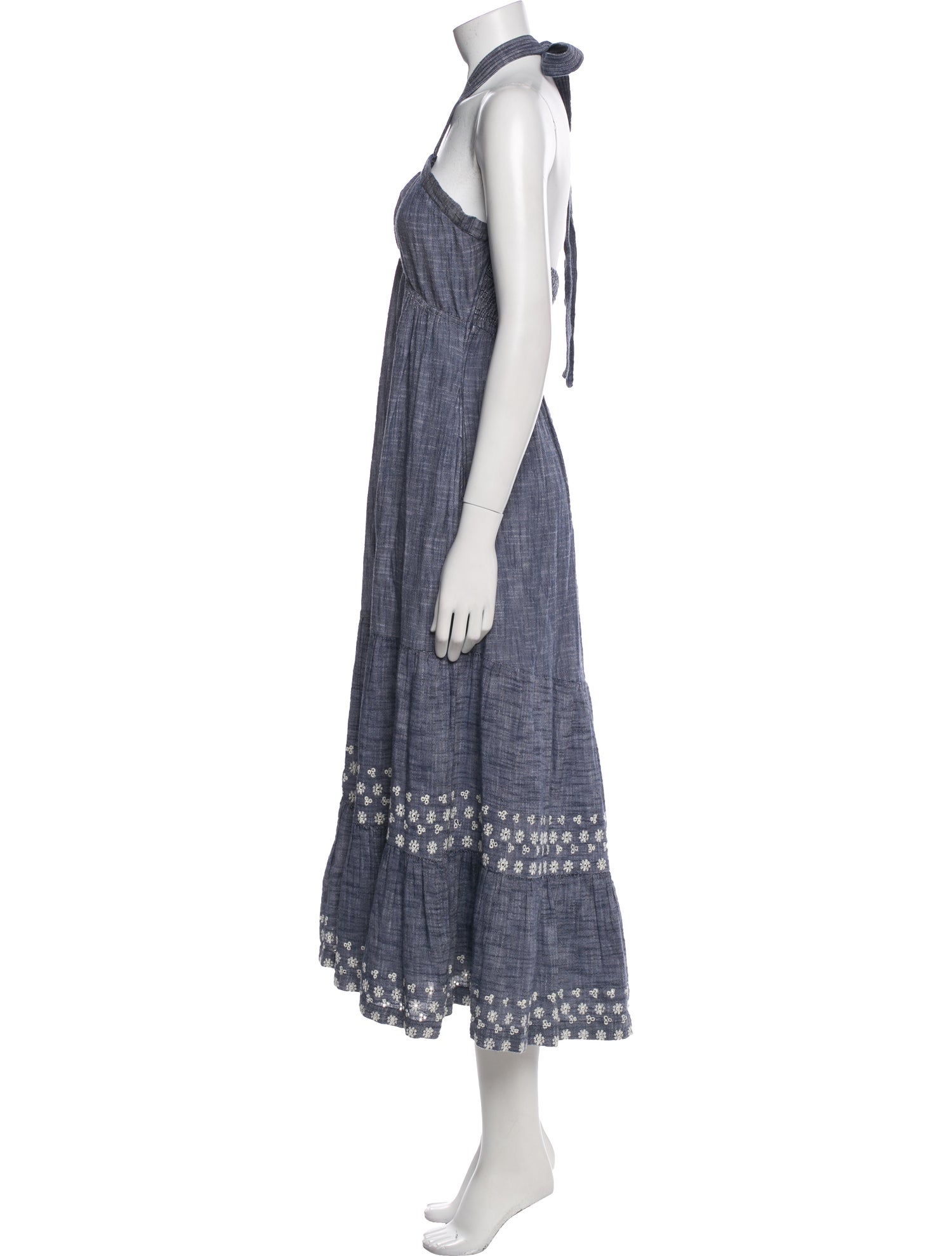 Cleobella Striped Midi Length Dress