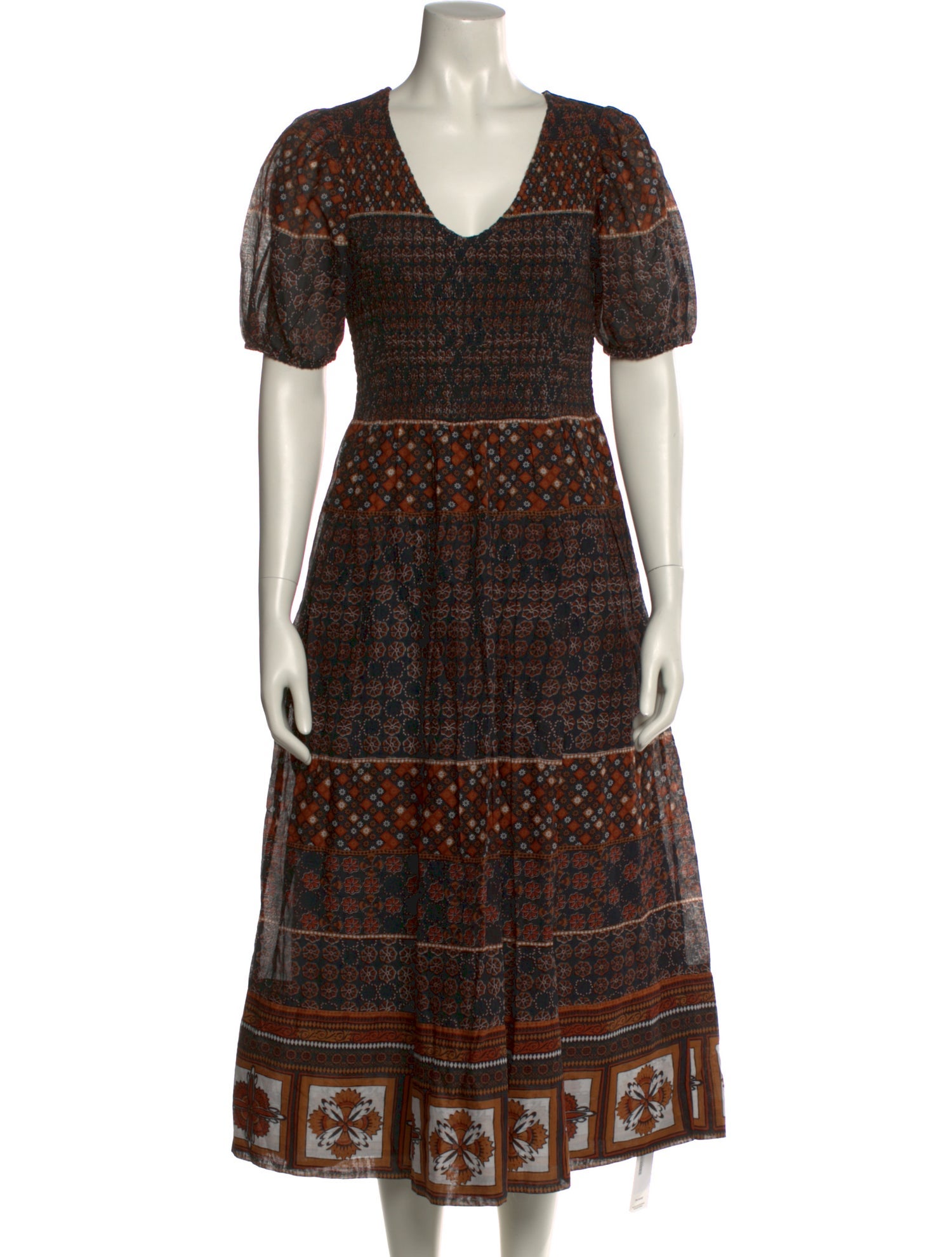 Cleobella Printed Midi Length Dress w/ Tags