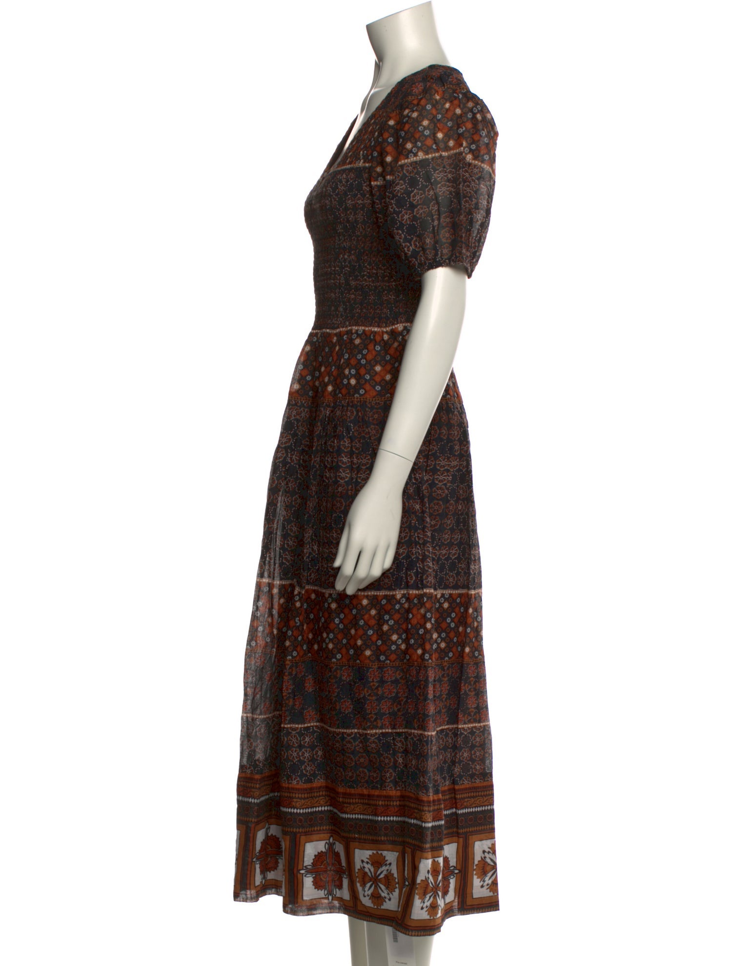 Cleobella Printed Midi Length Dress w/ Tags