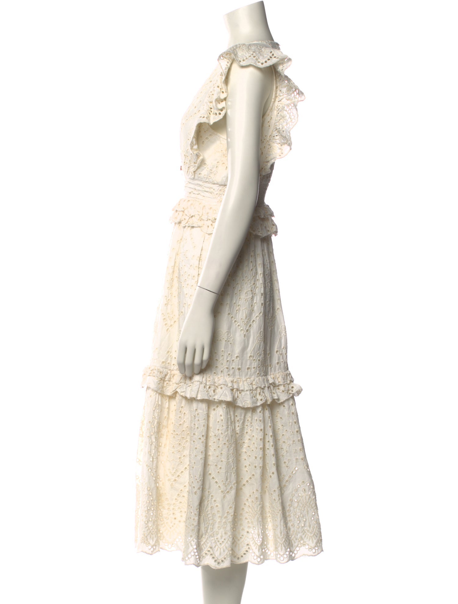 Cleobella V-Neck Midi Length Dress