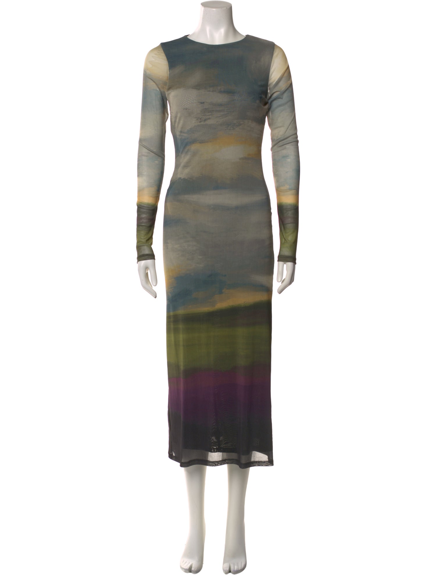 Cleobella Tie-Dye Print Midi Length Dress