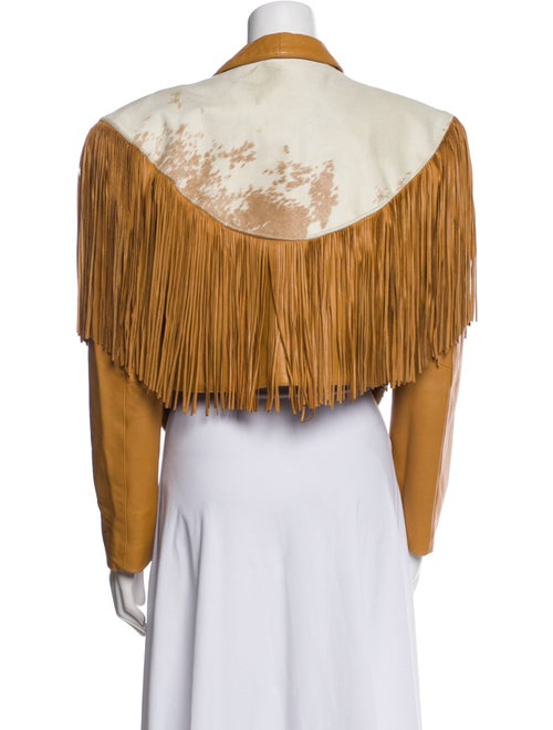 Continental Leather Fashions Leather Graphic Print Jacket