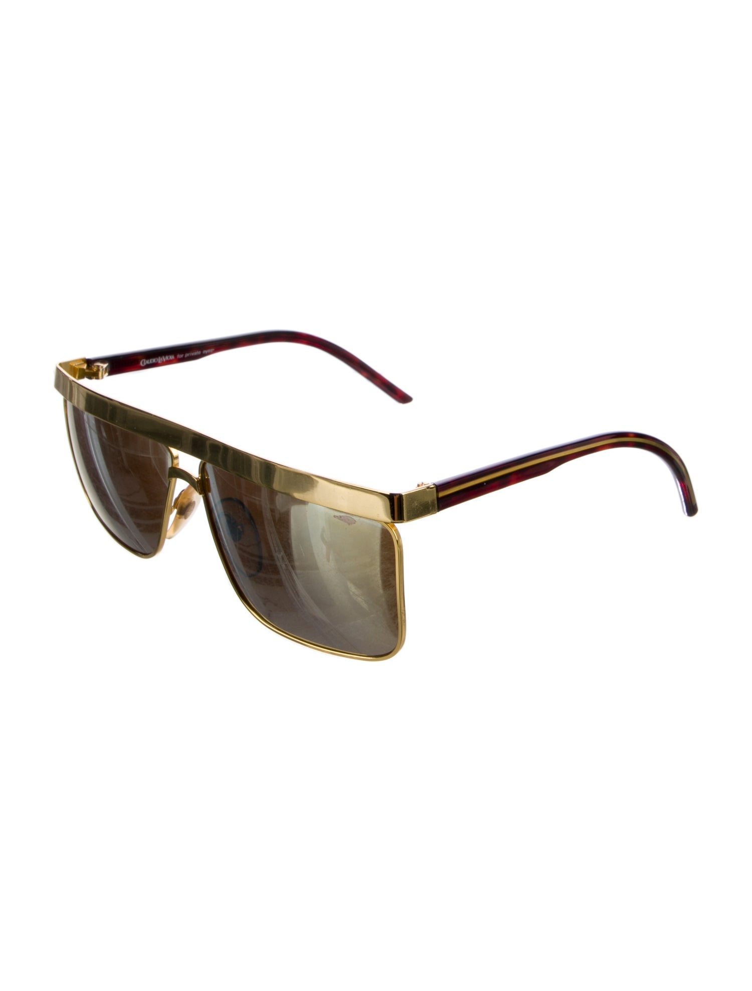 Claudio Milano Shield Tinted Sunglasses