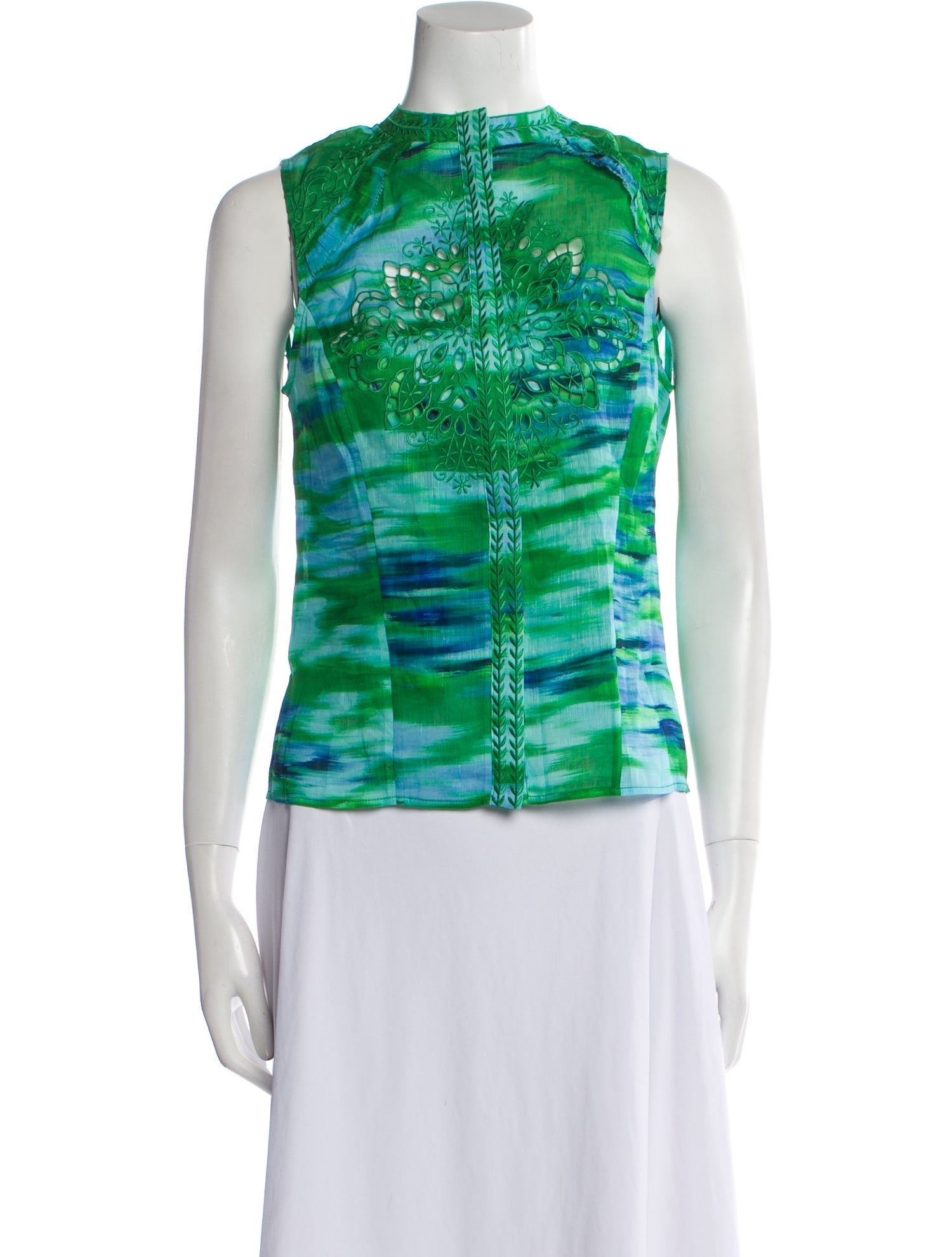 Christy Lynn Printed Mock Neck Top