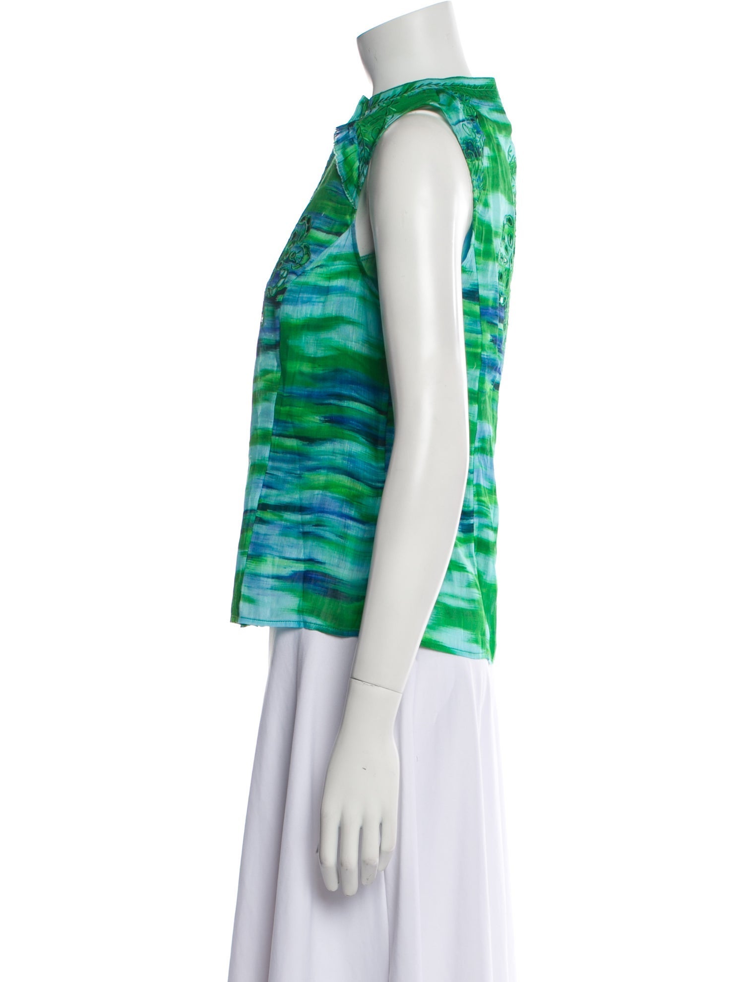 Christy Lynn Printed Mock Neck Top