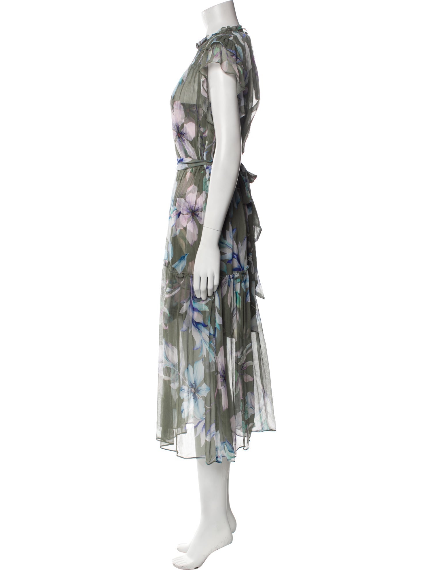 Christy Lynn Floral Print Long Dress w/ Tags