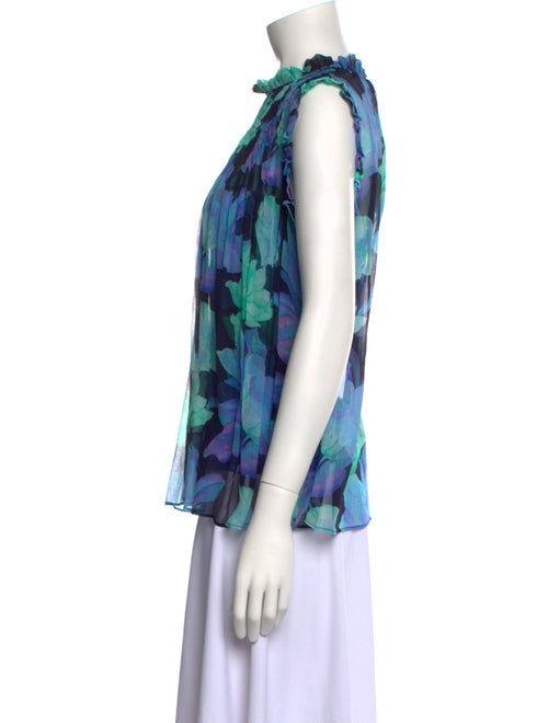 Christy Lynn Silk Floral Print Blouse