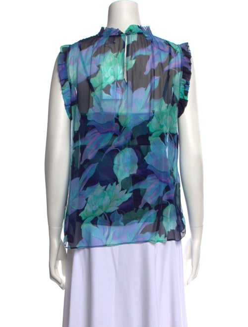 Christy Lynn Silk Floral Print Blouse