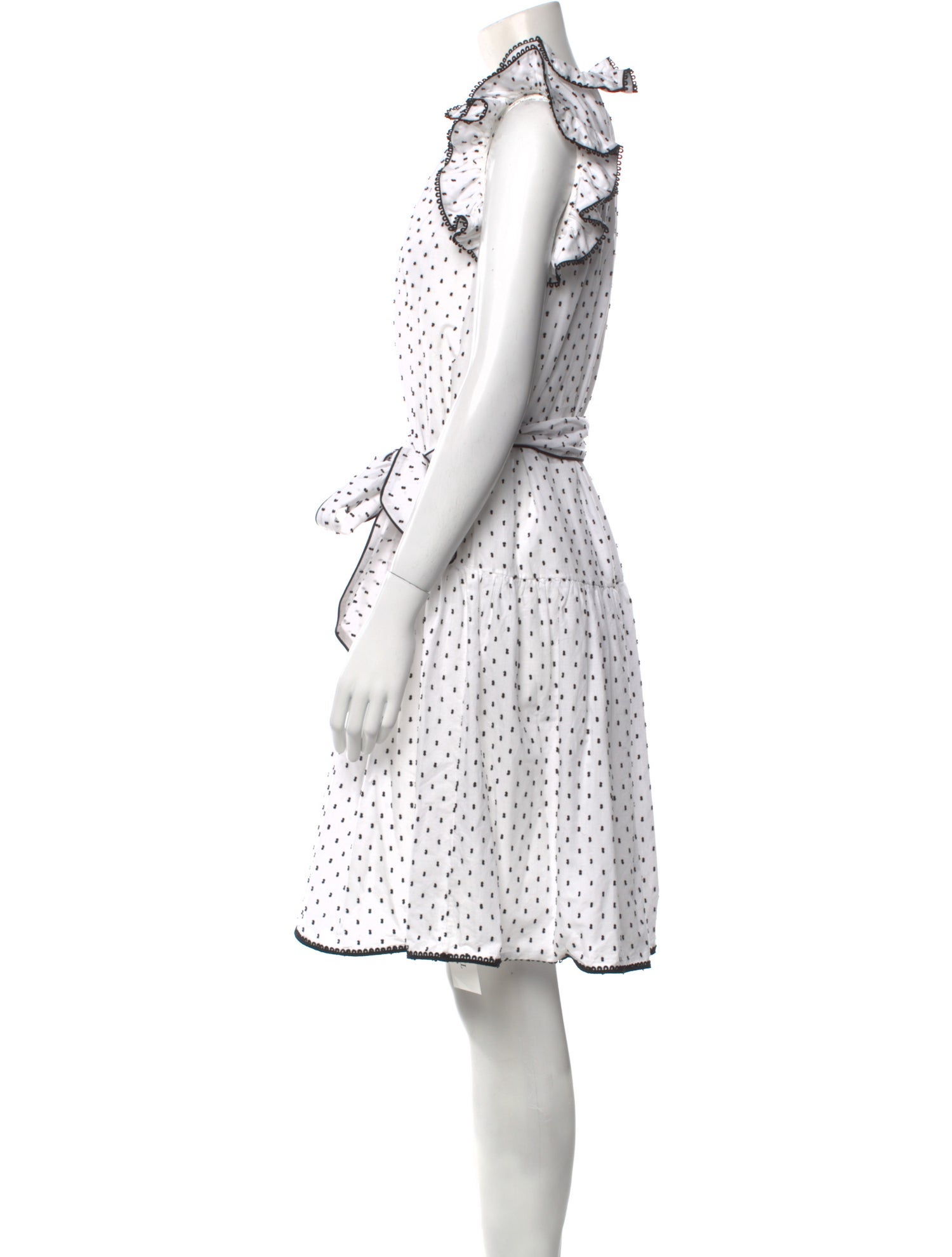 Christy Lynn Polka Dot Print Knee-Length Dress