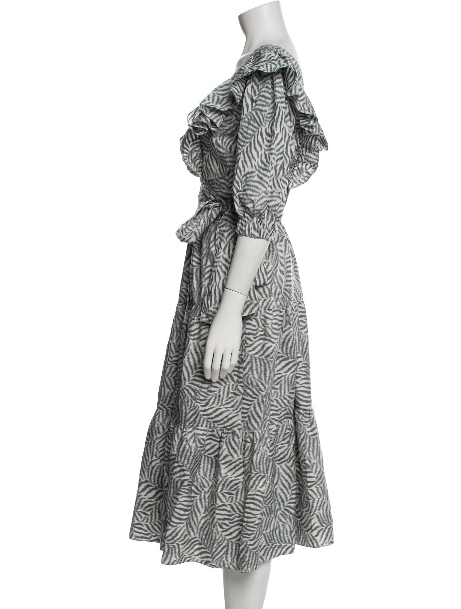 Christy Lynn Printed Midi Length Dress