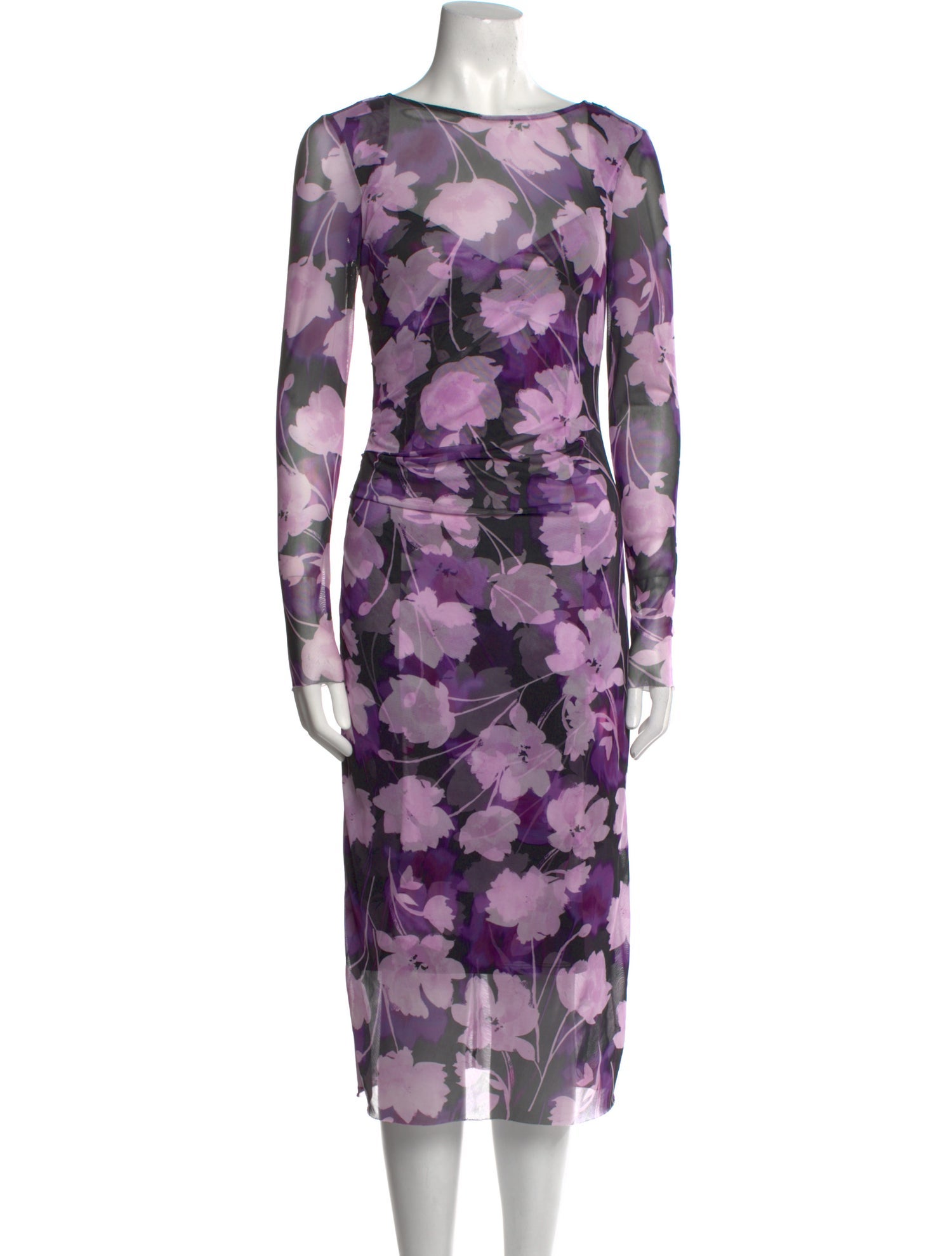 Christy Lynn Floral Print Midi Length Dress