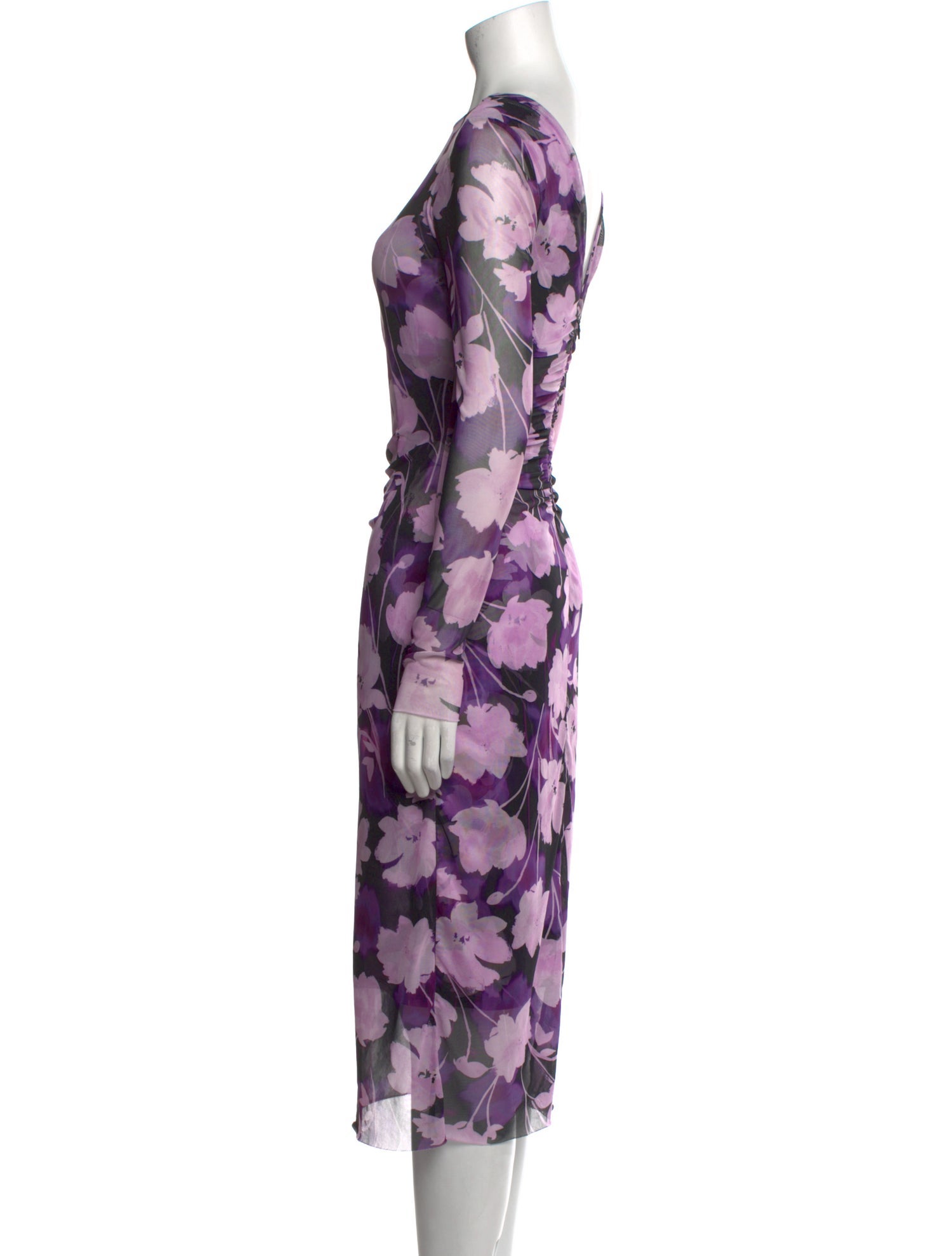 Christy Lynn Floral Print Midi Length Dress