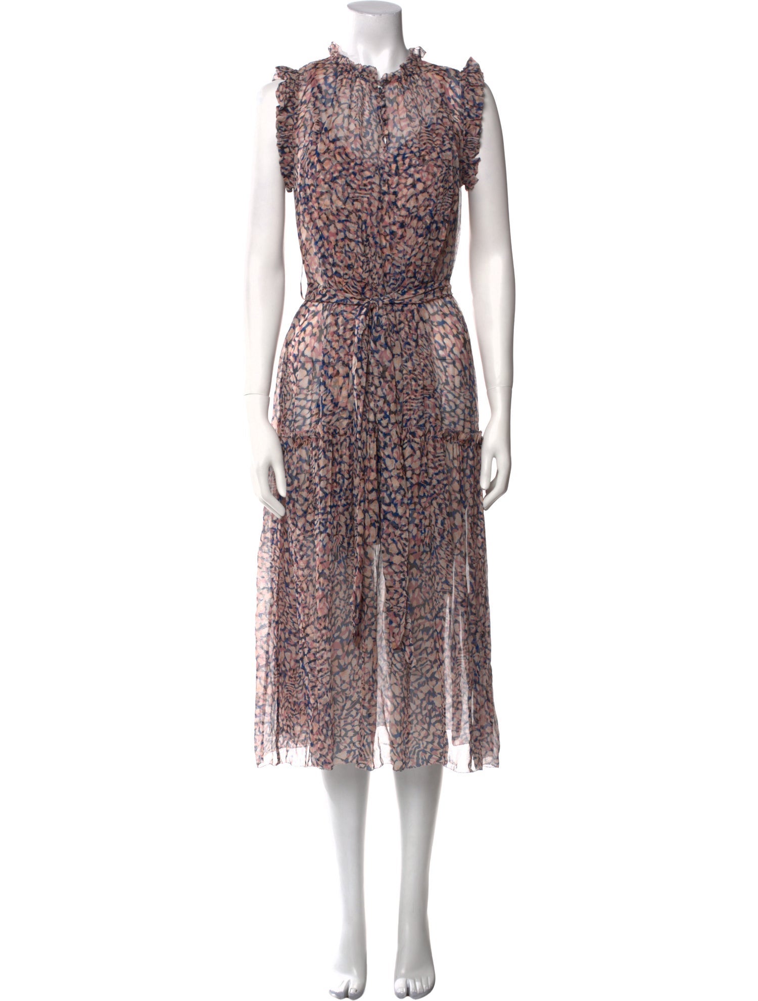 Christy Lynn Printed Midi Length Dress