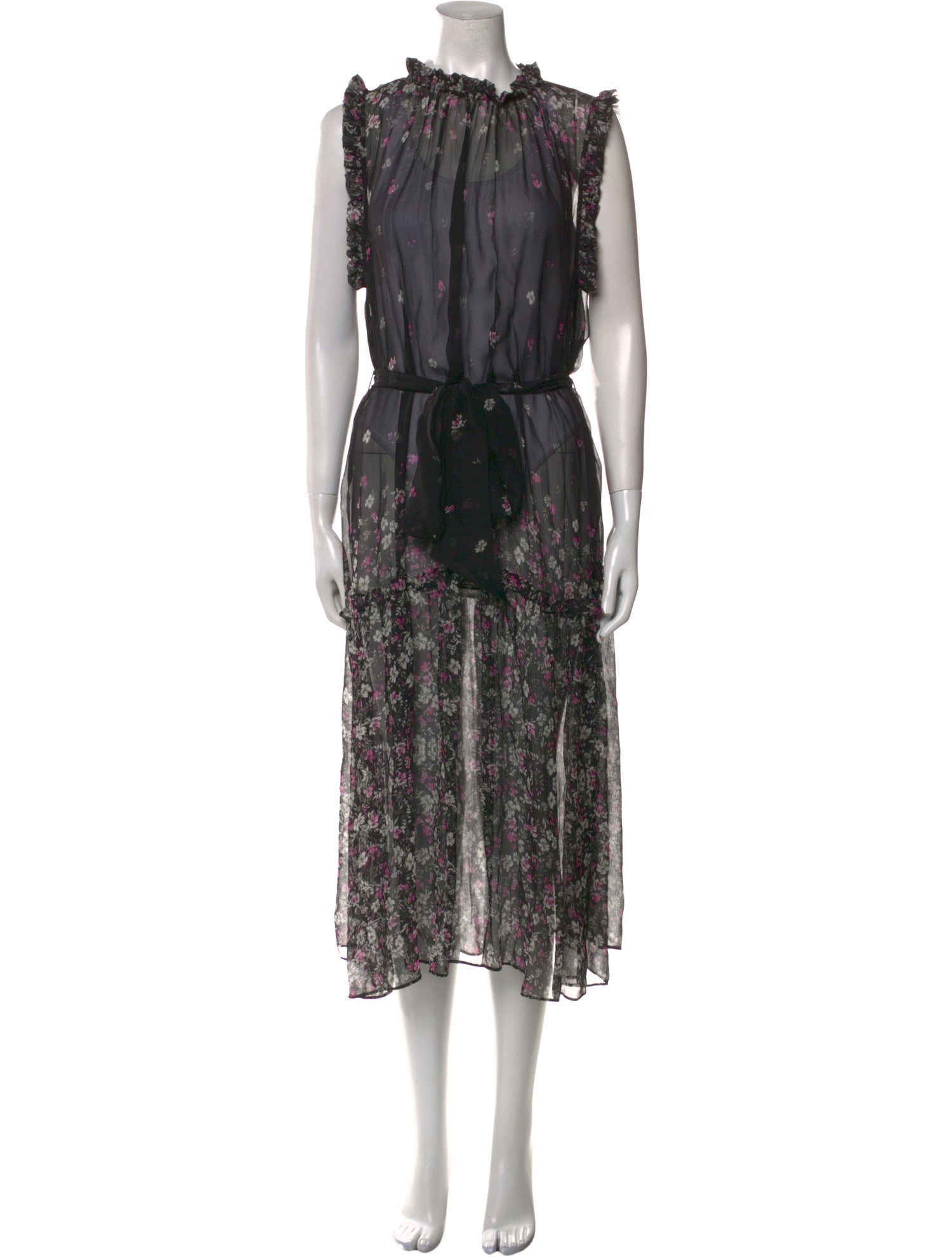 Christy Lynn Silk Midi Length Dress