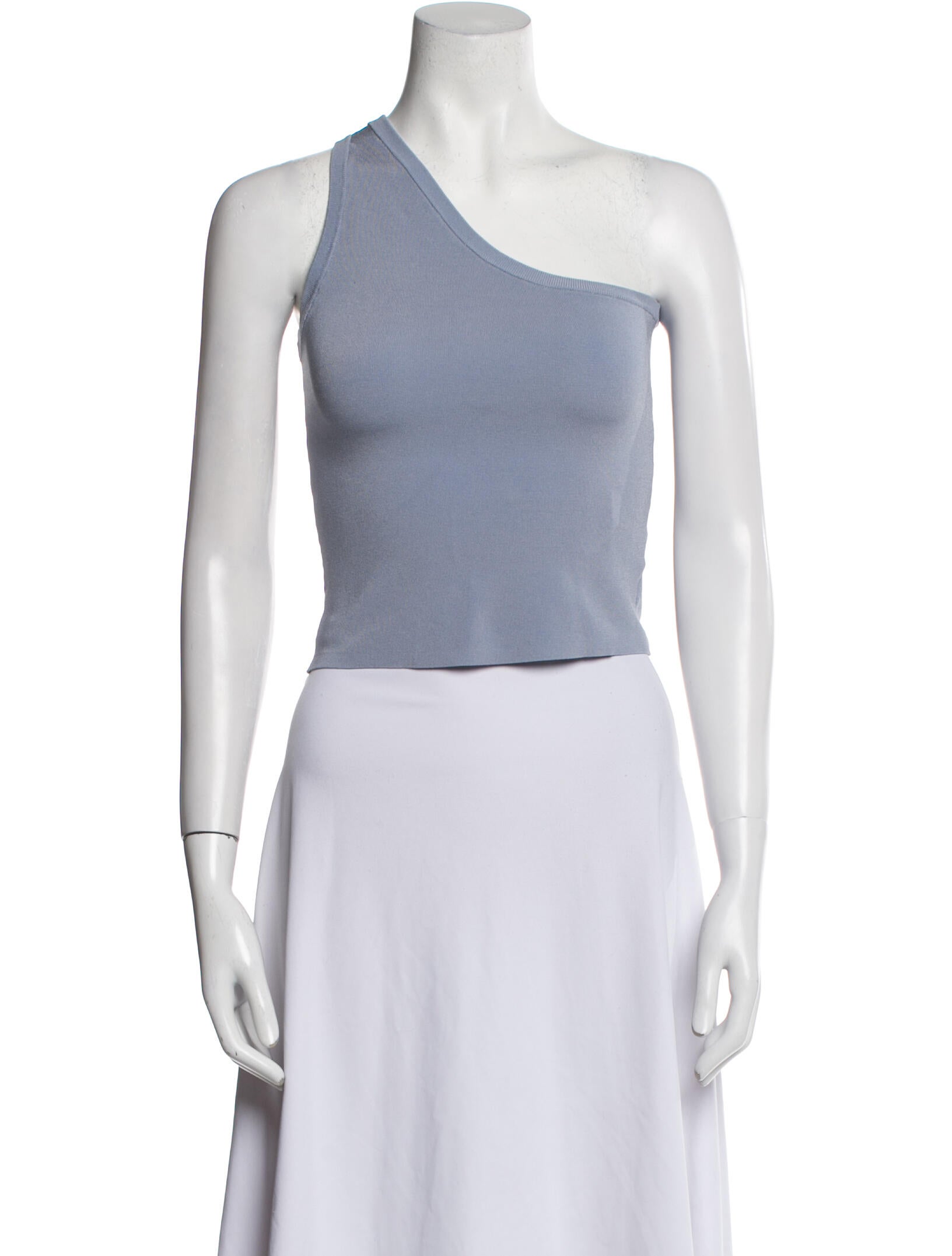 Christy Lynn One-Shoulder Sleeveless Crop Top
