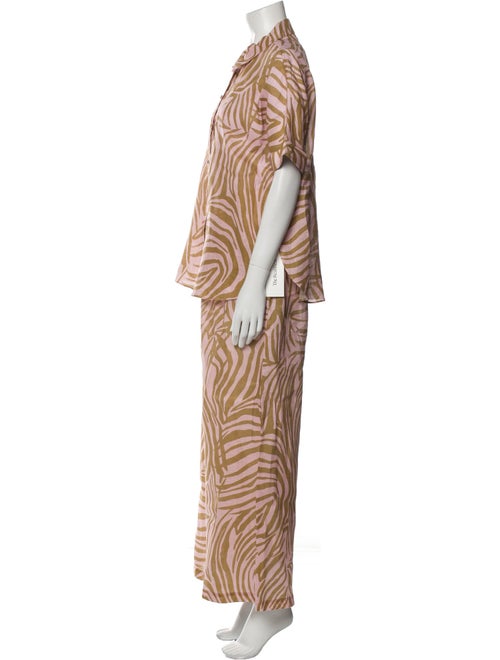 Christy Lynn Linen Printed Pant Set