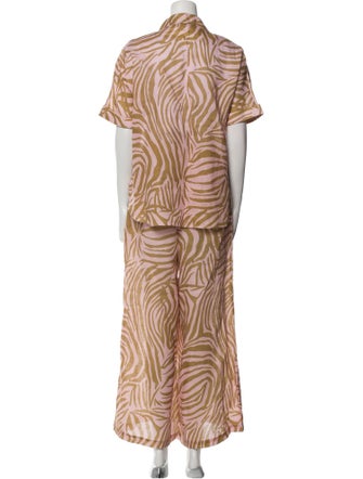 Christy Lynn Linen Printed Pant Set