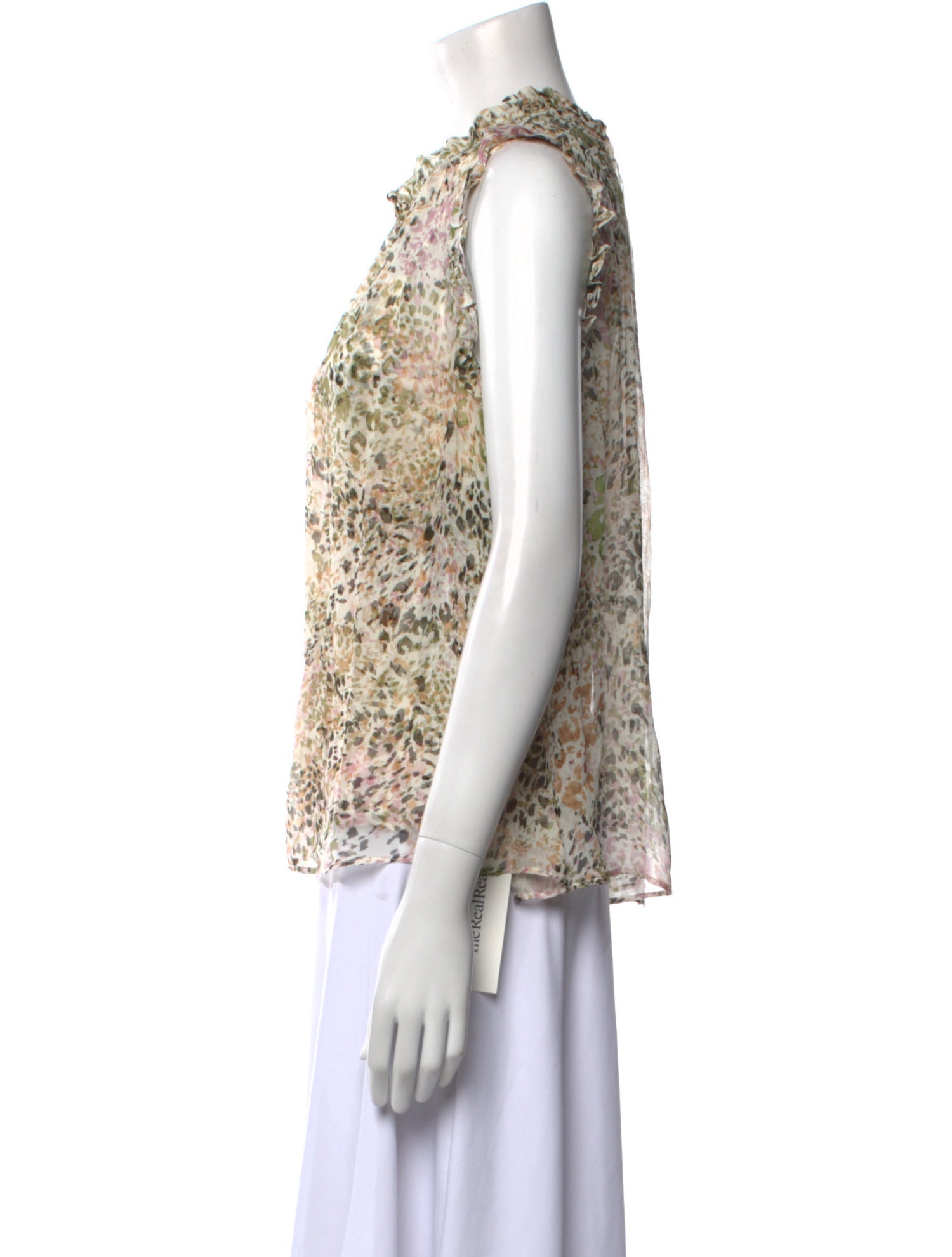 Christy Lynn Silk Floral Print Blouse