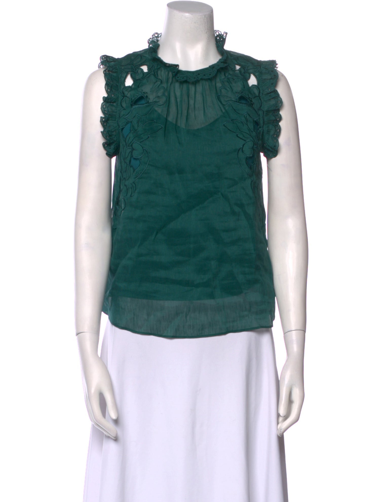 Christy Lynn Crew Neck Sleeveless Blouse w/ Tags