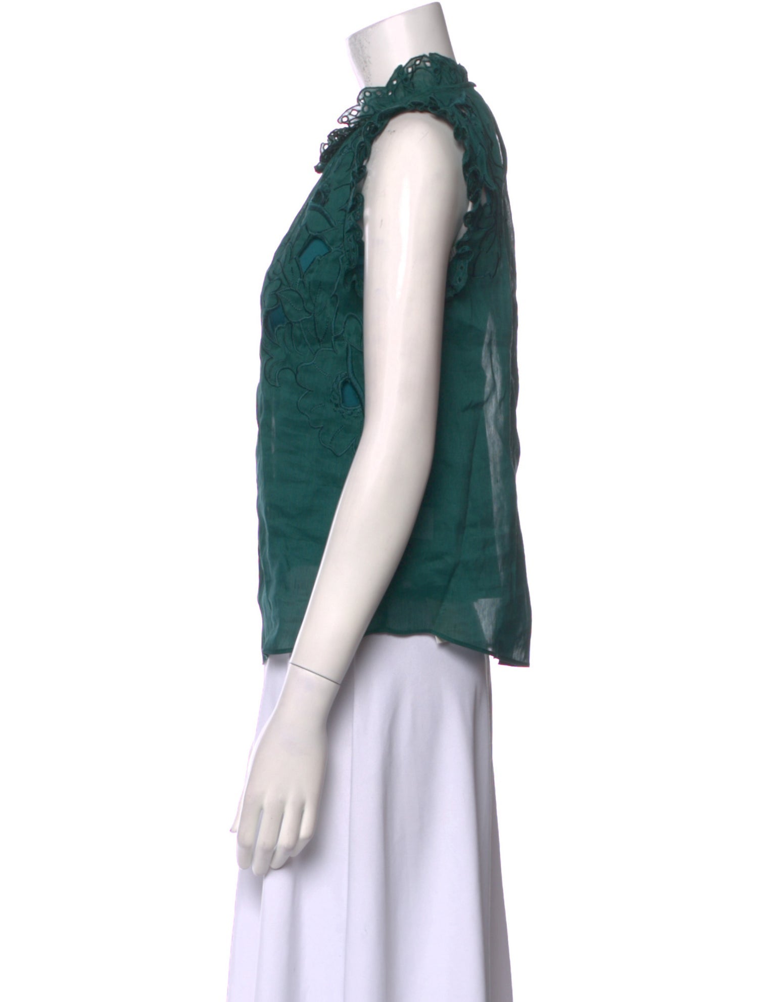 Christy Lynn Crew Neck Sleeveless Blouse w/ Tags