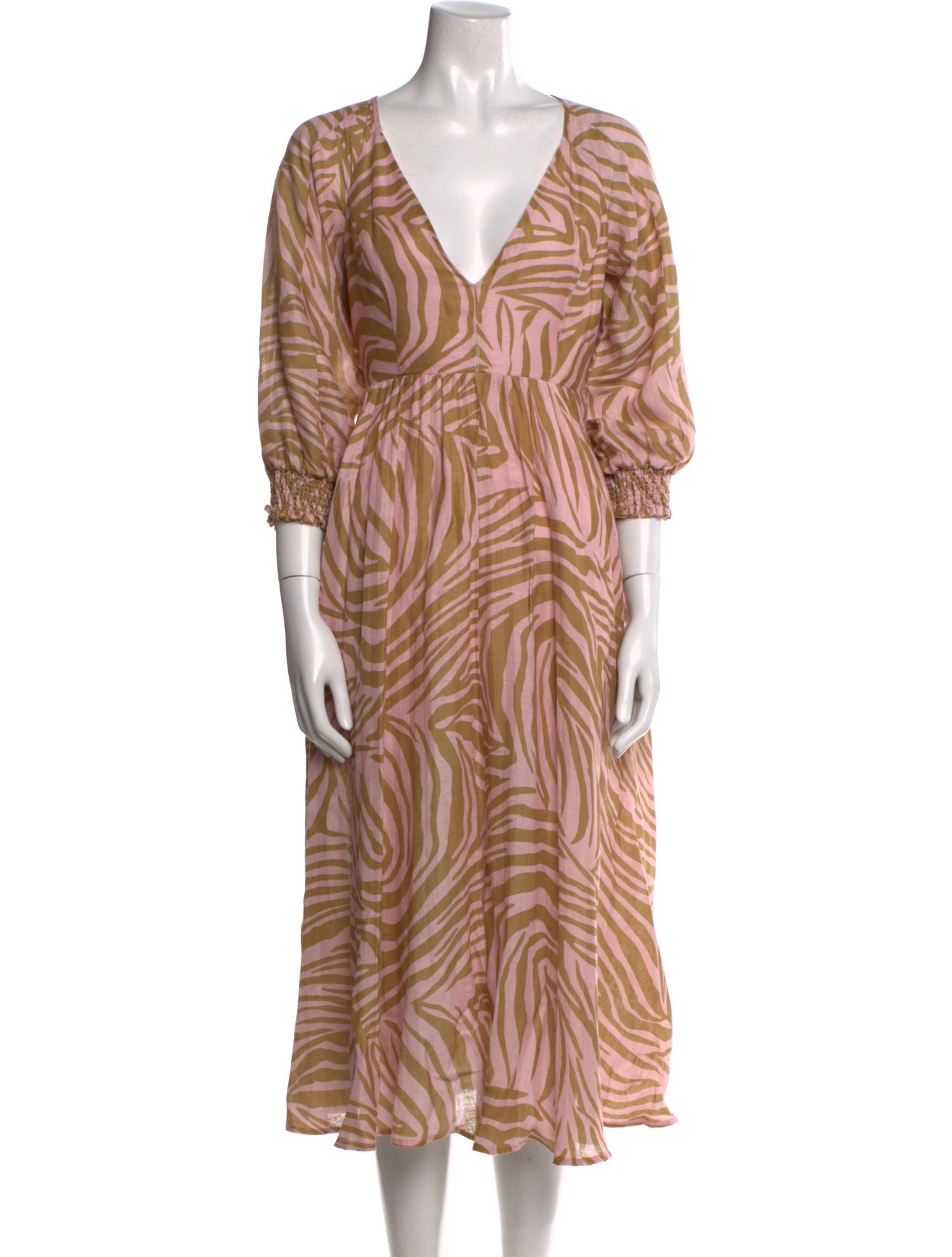 Christy Lynn Linen Midi Length Dress