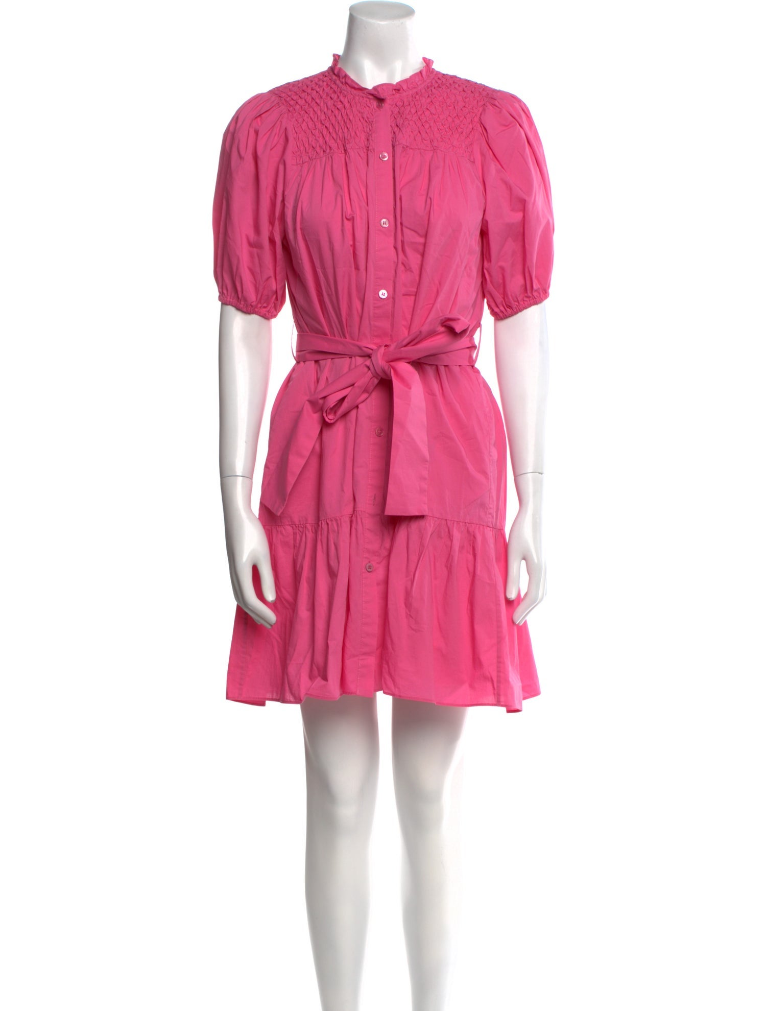 Christy Lynn Mock Neck Knee-Length Dress