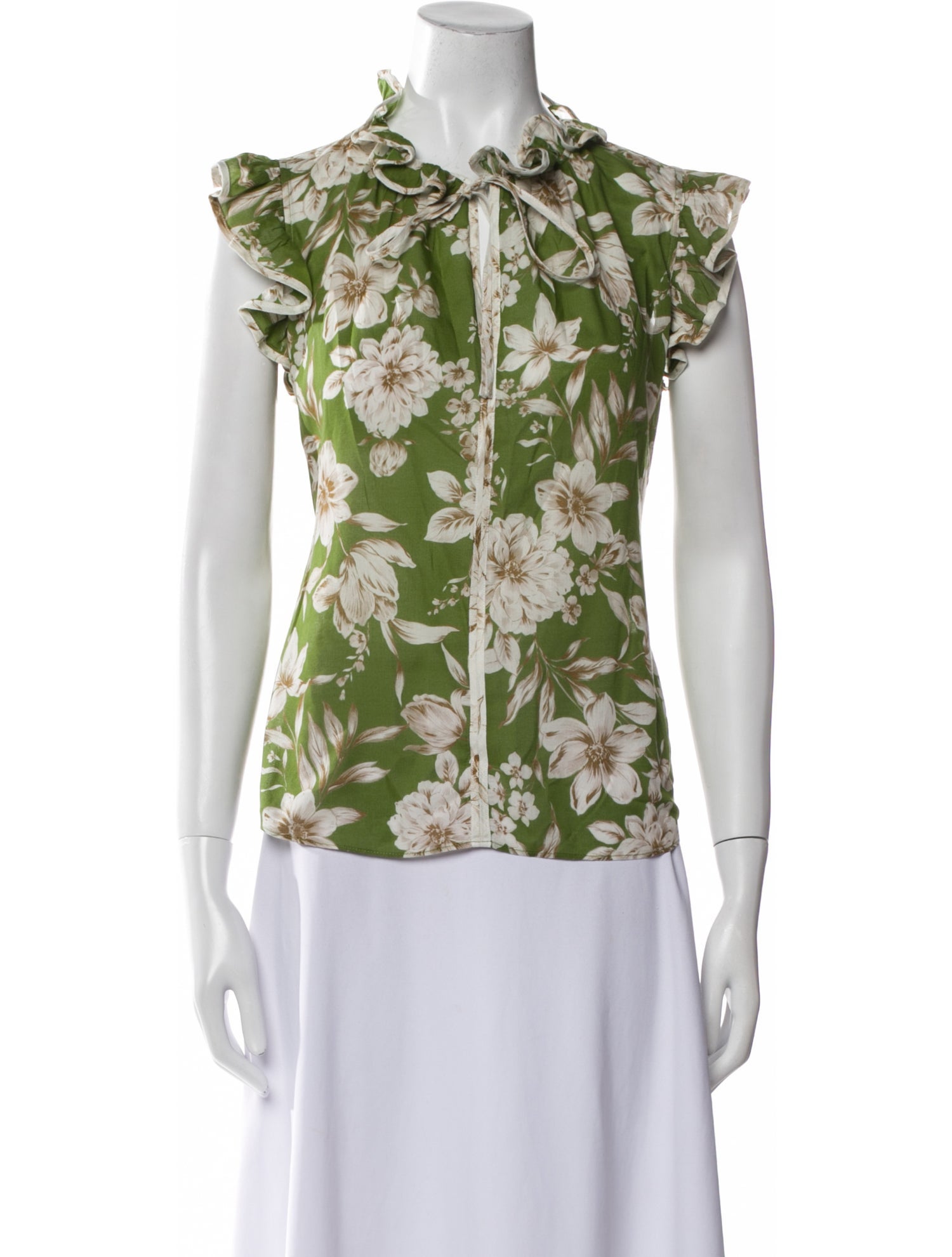 Christy Lynn Floral Print Mock Neck Top