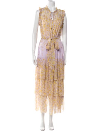 Christy Lynn Silk Long Dress