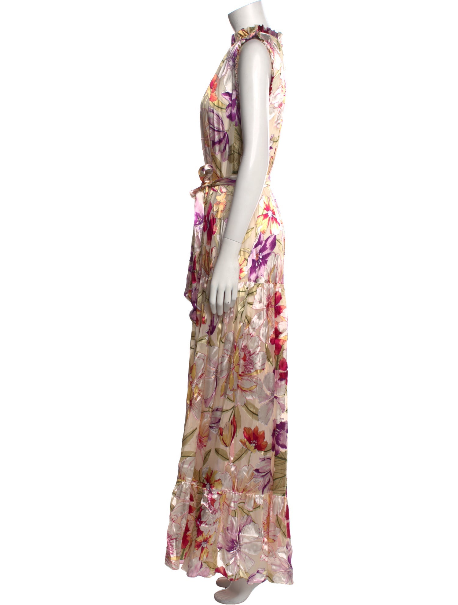 Christy Lynn Floral Print Long Dress