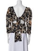 Christy Lynn Linen Floral Print Blouse