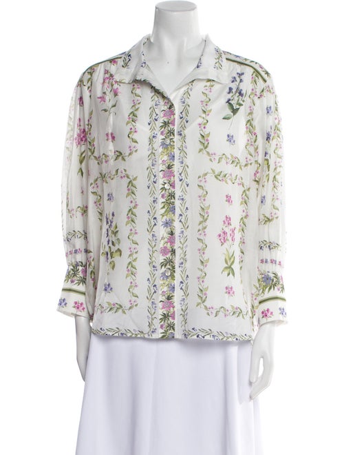 Christy Lynn Printed Long Sleeve Button-Up Top