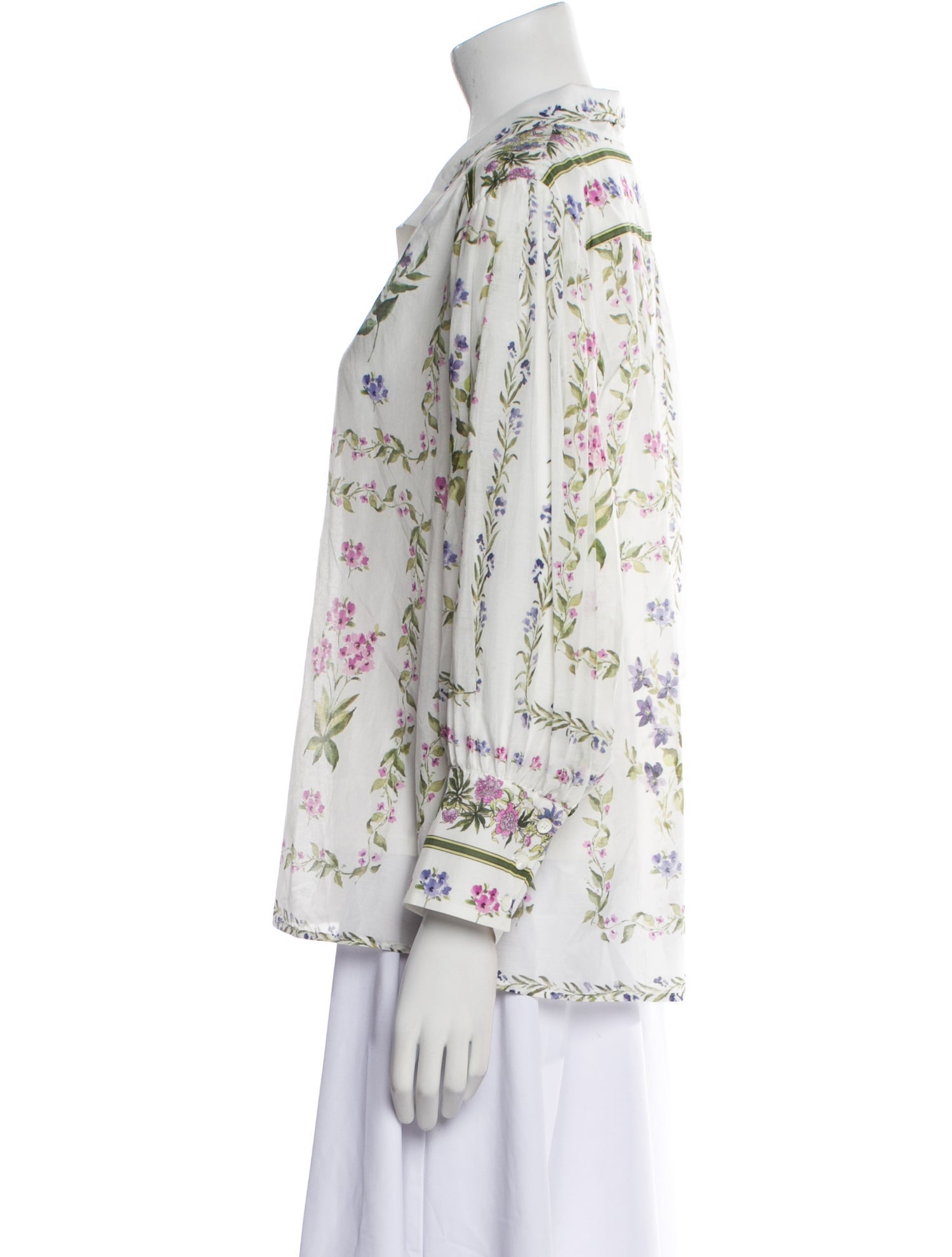 Christy Lynn Printed Long Sleeve Button-Up Top