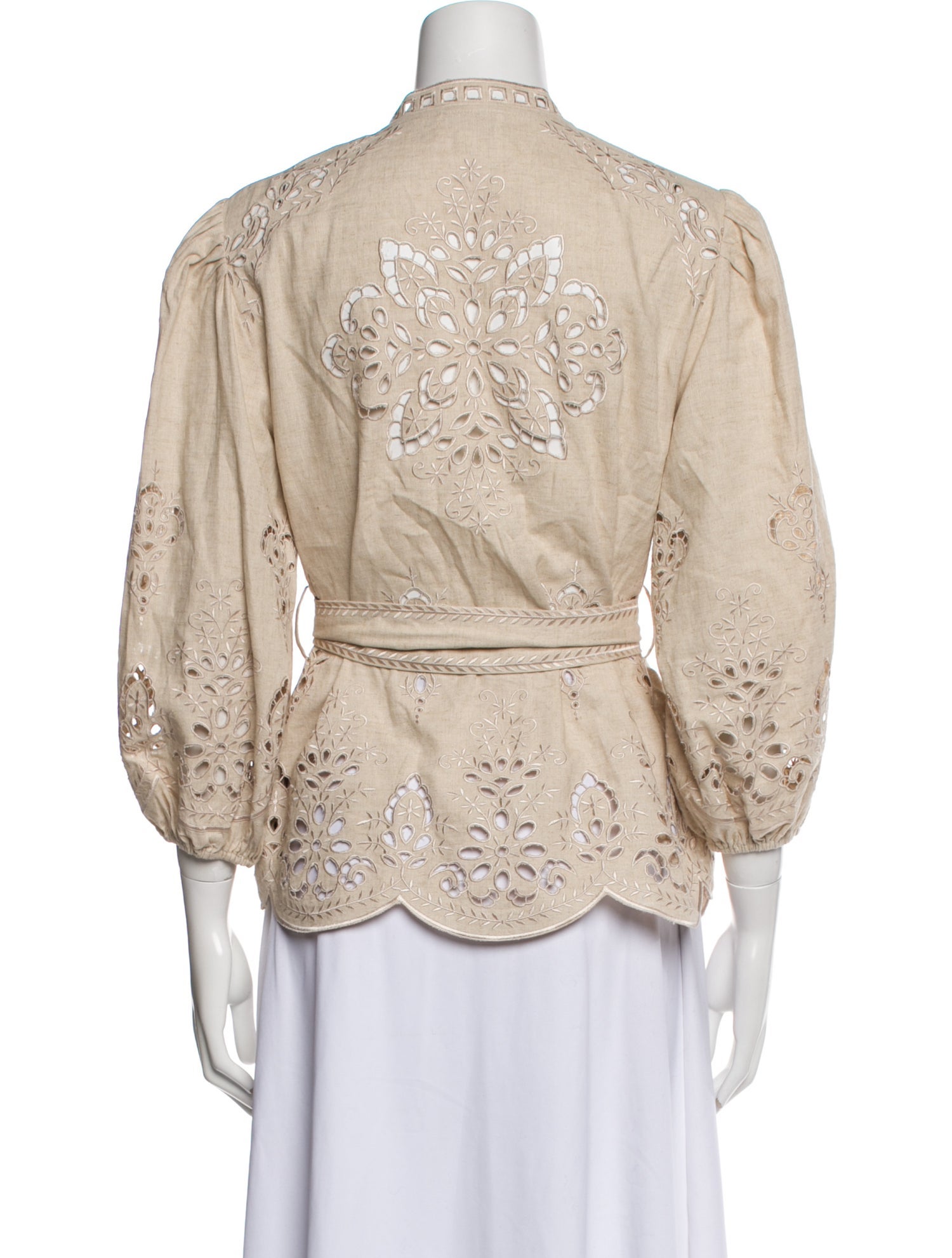 Christy Lynn Patterned Mock Neck Blouse