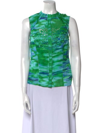 Christy Lynn Linen Printed Top