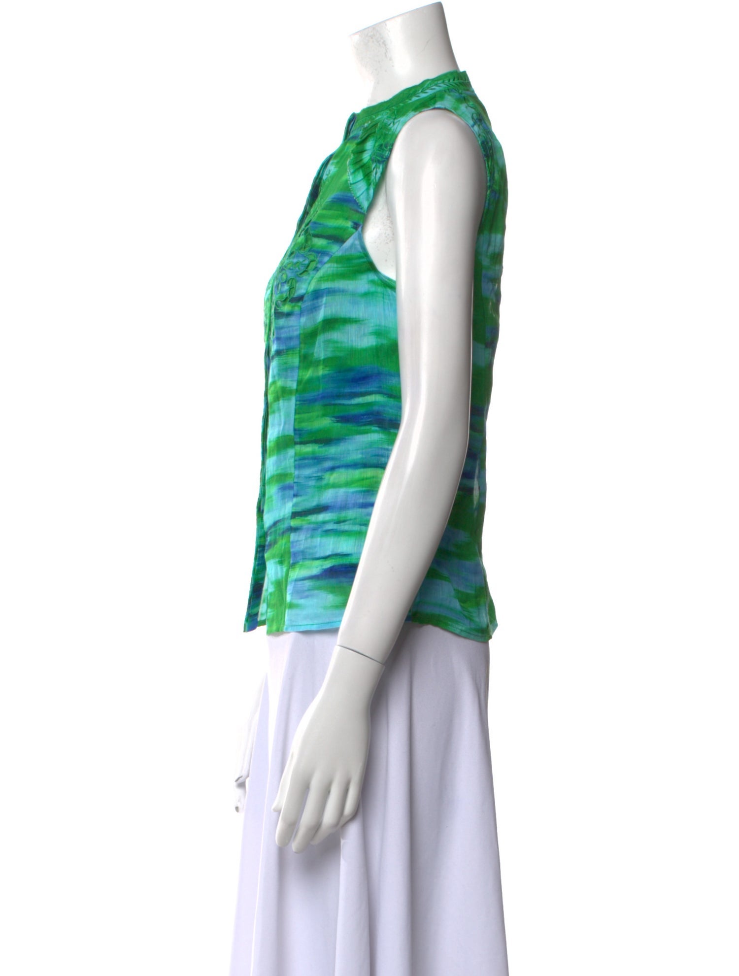 Christy Lynn Linen Printed Top