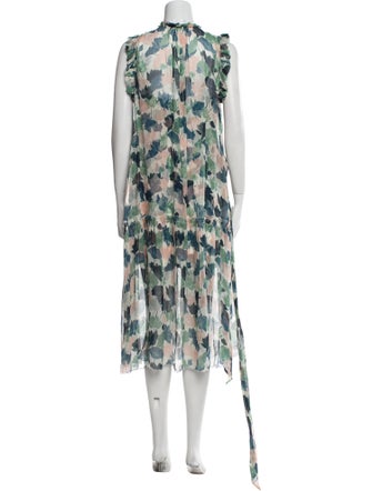 Christy Lynn Silk Midi Length Dress