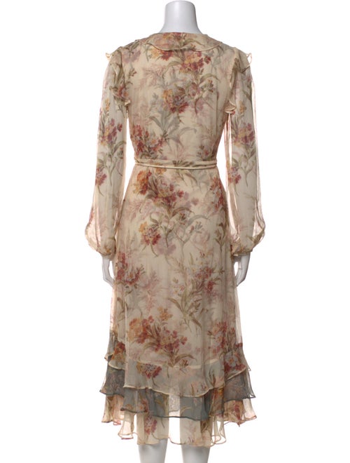 Christy Lynn Silk Midi Length Dress