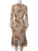 Christy Lynn Silk Midi Length Dress