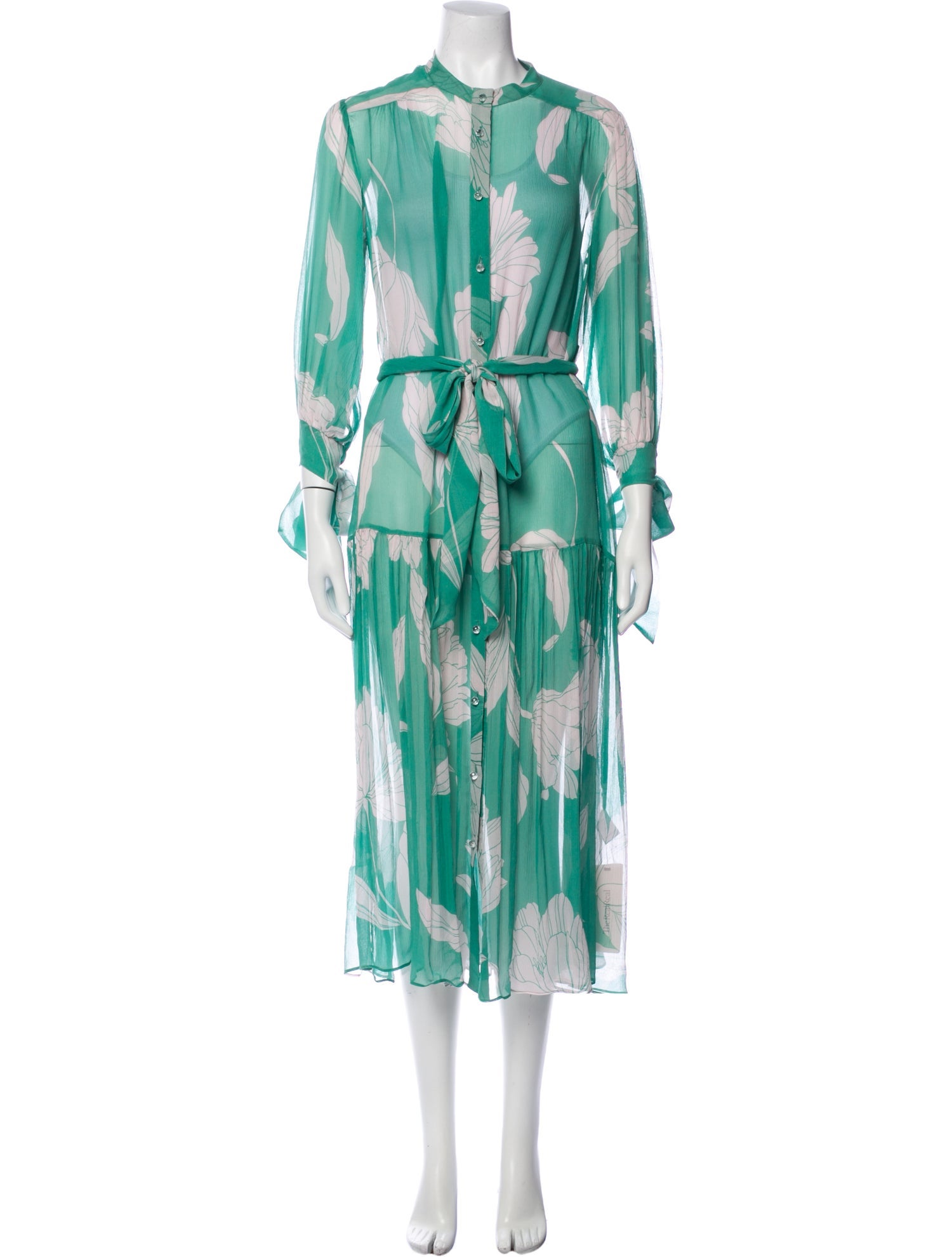 Christy Lynn Silk Midi Length Dress
