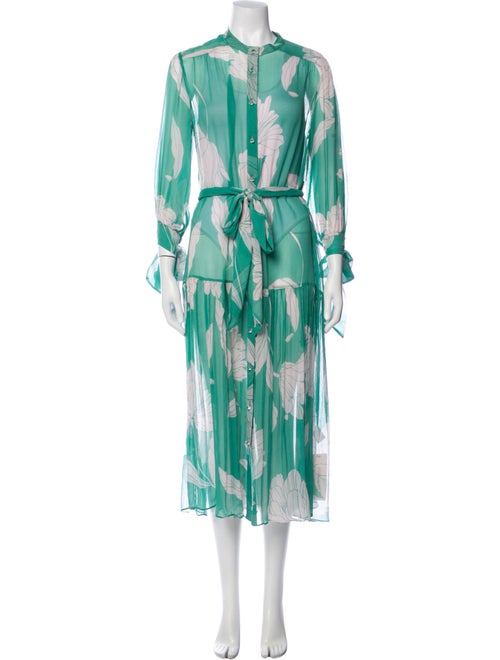 Christy Lynn Silk Midi Length Dress