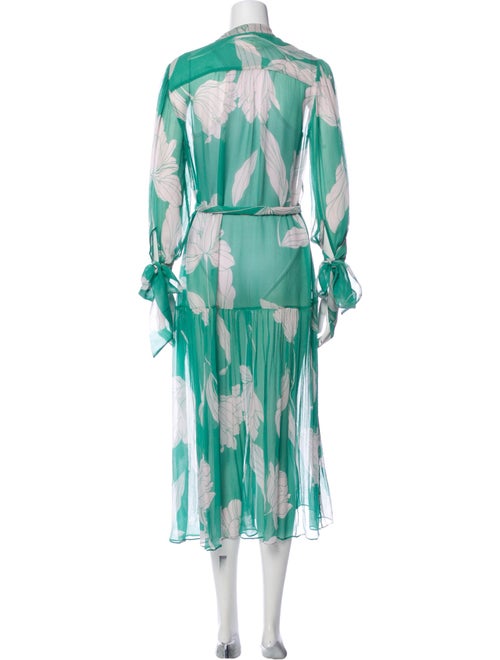 Christy Lynn Silk Midi Length Dress