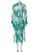 Christy Lynn Silk Midi Length Dress