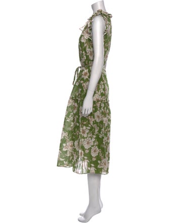 Christy Lynn Floral Print Midi Length Dress
