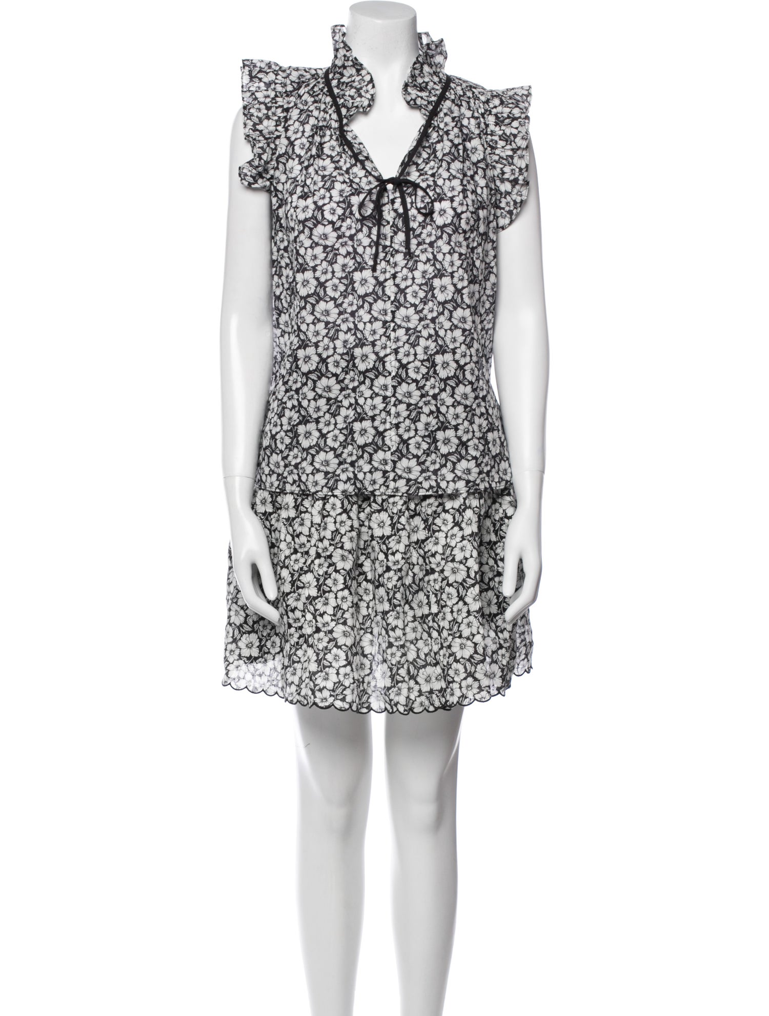 Christy Lynn Linen Floral Print Skirt Set w/ Tags