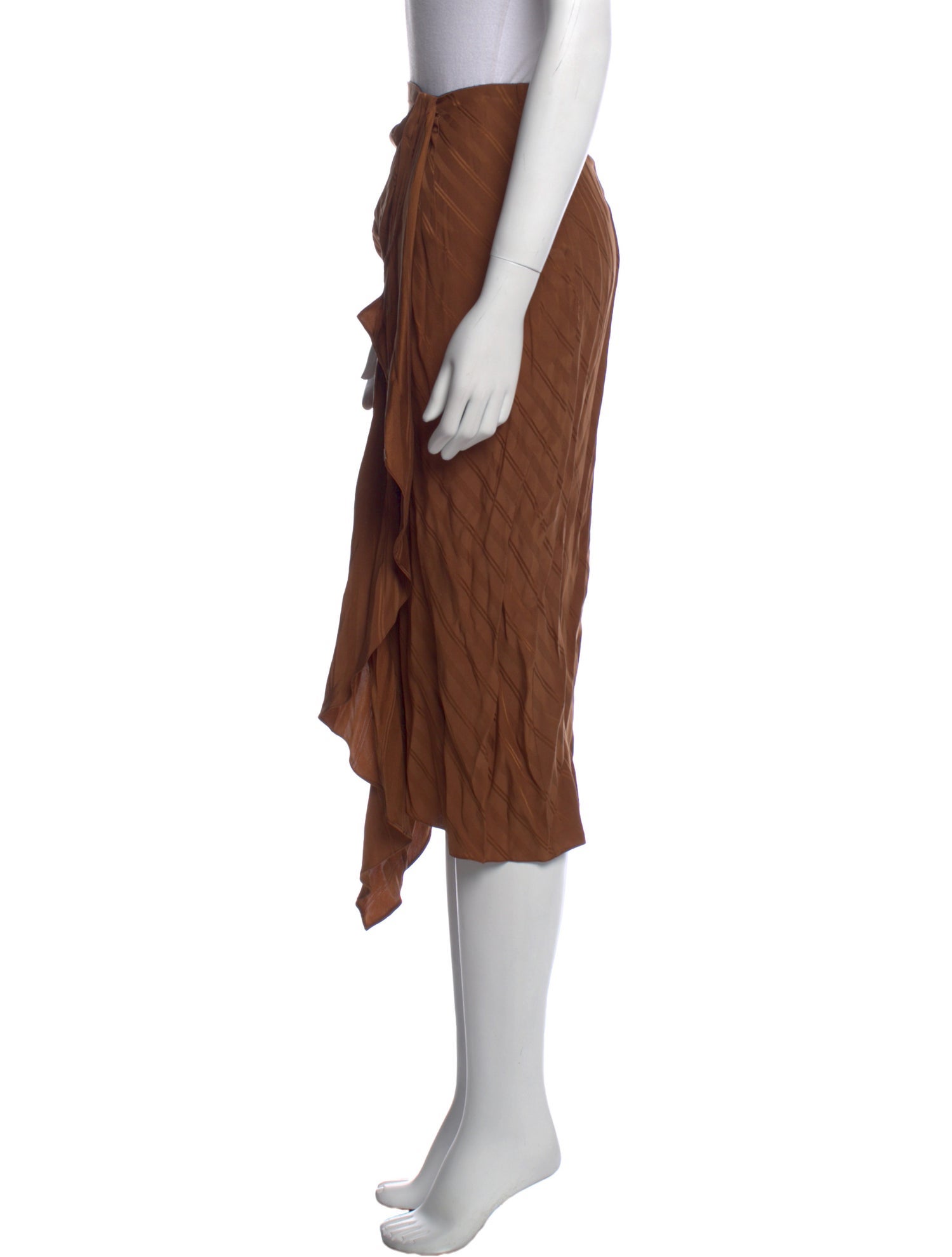 Christy Lynn Ruffle Embellishment Midi Length Skirt