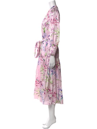 Christy Lynn Silk Midi Length Dress