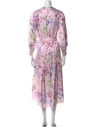 Christy Lynn Silk Midi Length Dress